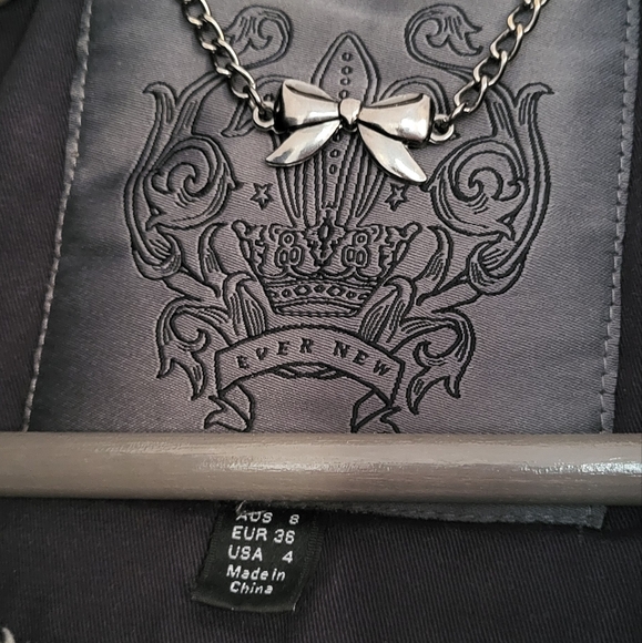 Evernew Navy Faux Fur Hooded Fall Jacket - Picture 5 of 5